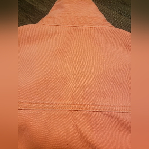 NWT'S PALM ANGEL'S🌴 Sherbert Orange🍊100% Cotton Shacket | Size XSMALL - Picture 13 of 16